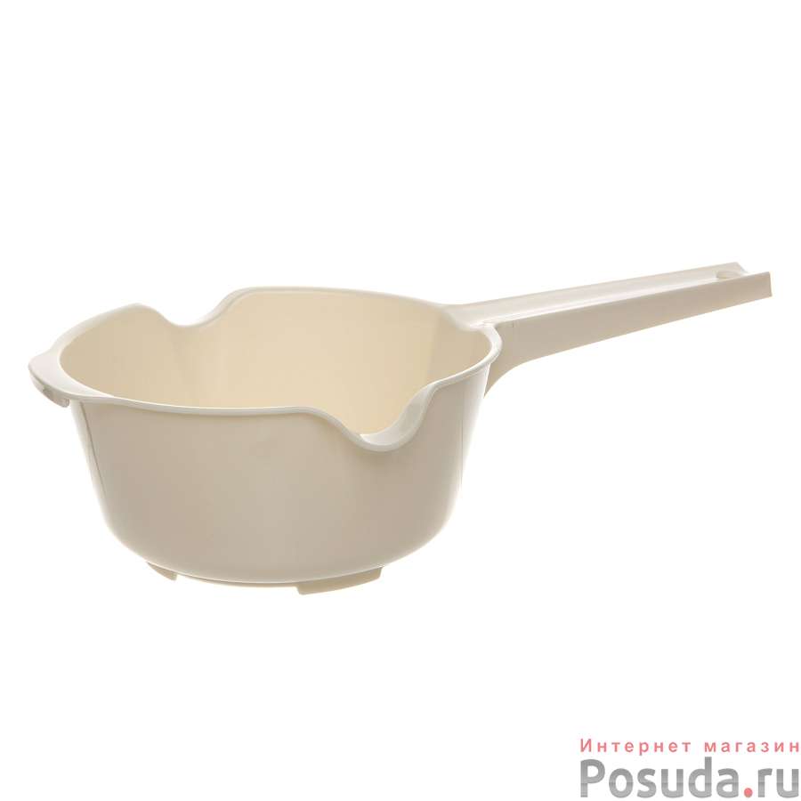Дуршлаг с ручкой слоновая кость