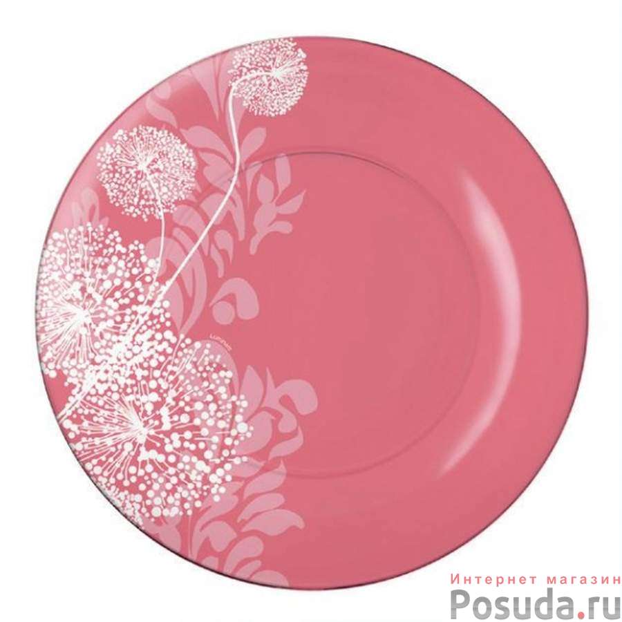 Тарелка столовая мелкая Luminarc Pium Pink, D=25 см