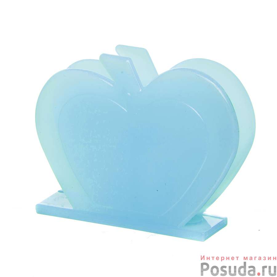 Салфетница "Яблочко" голубая