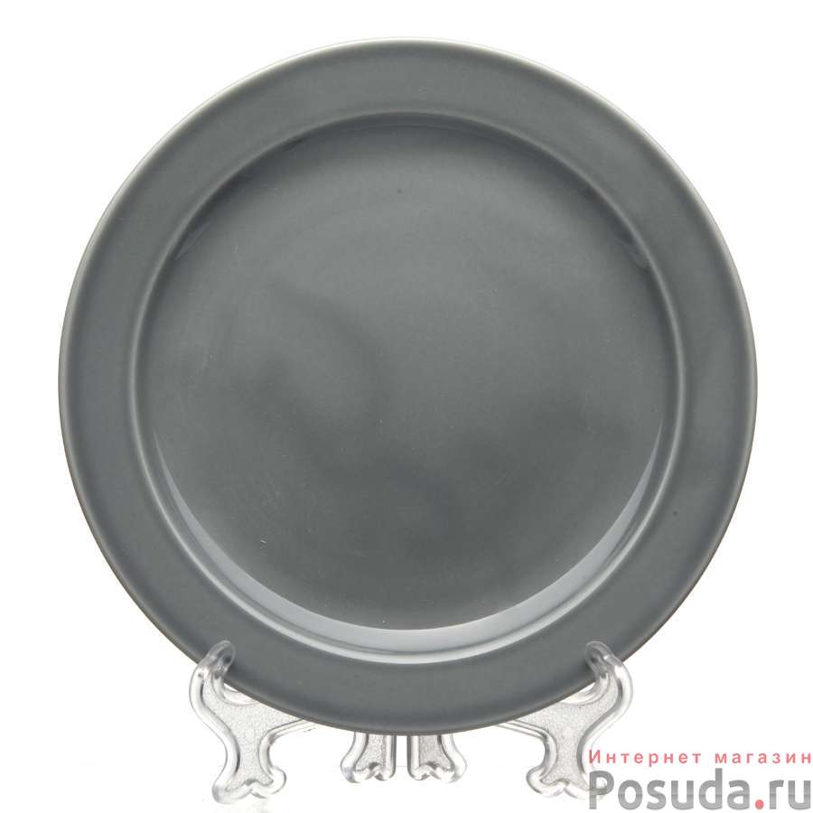 Набор тарелок мелких ф.Принц диам.200 мм Акварель (темно-серый) - 2шт