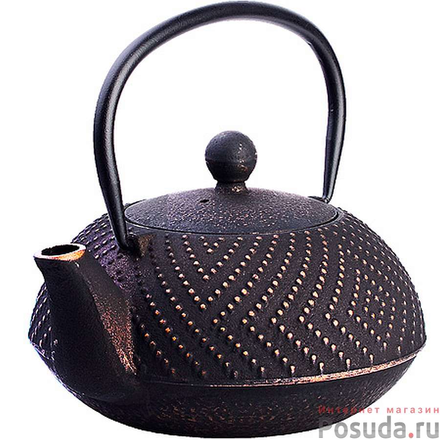 Чайник заварочный с крышкой с фильтром 900мл 3пр чугун MB
