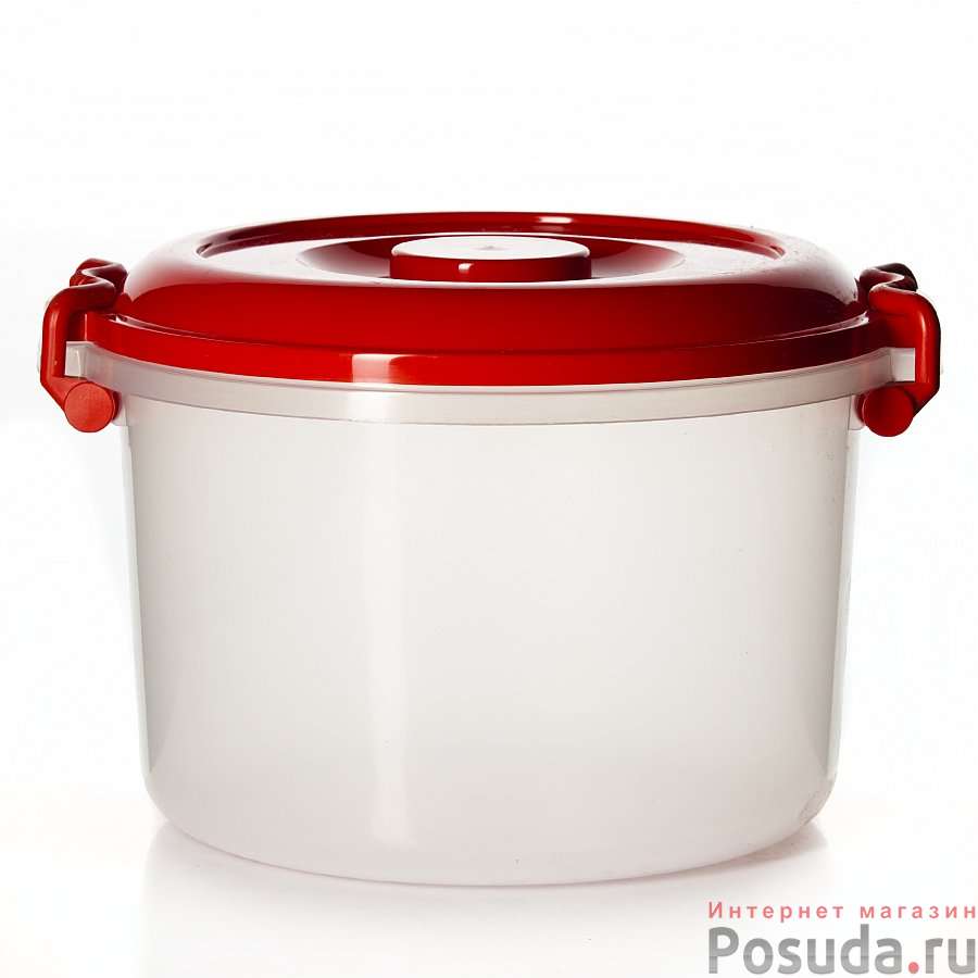Контейнер круглый с ручками 7 л (цвет в ассортименте)