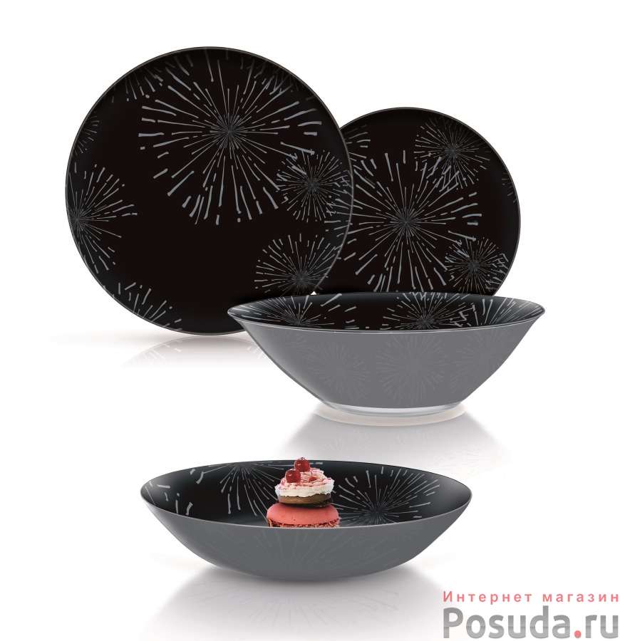 Столовый набор 19 предметов НАЙТ ФЛАУЭР СИЛЬВЕР