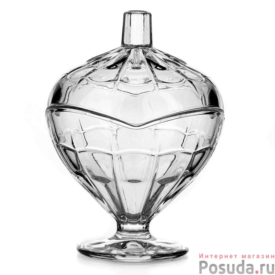 Конфетница с крышкой Pasabahce Glory, Н=15 см
