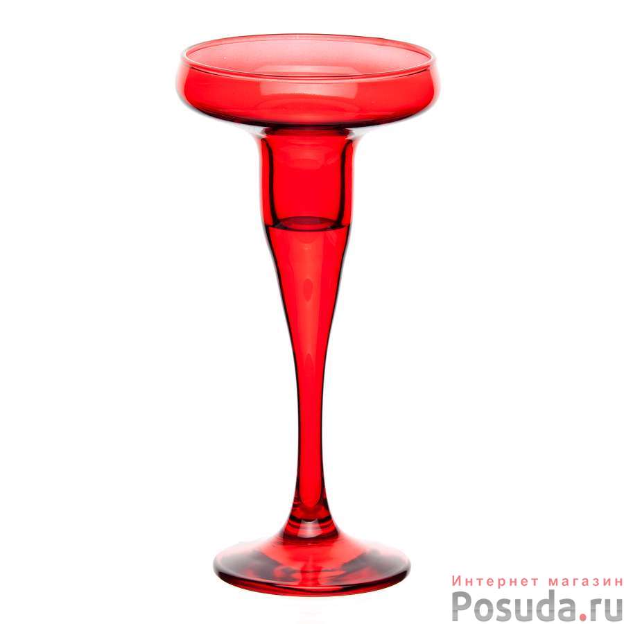 Подсвечник БЕЙЗИК 2 шт.170 мм (красный цв.)