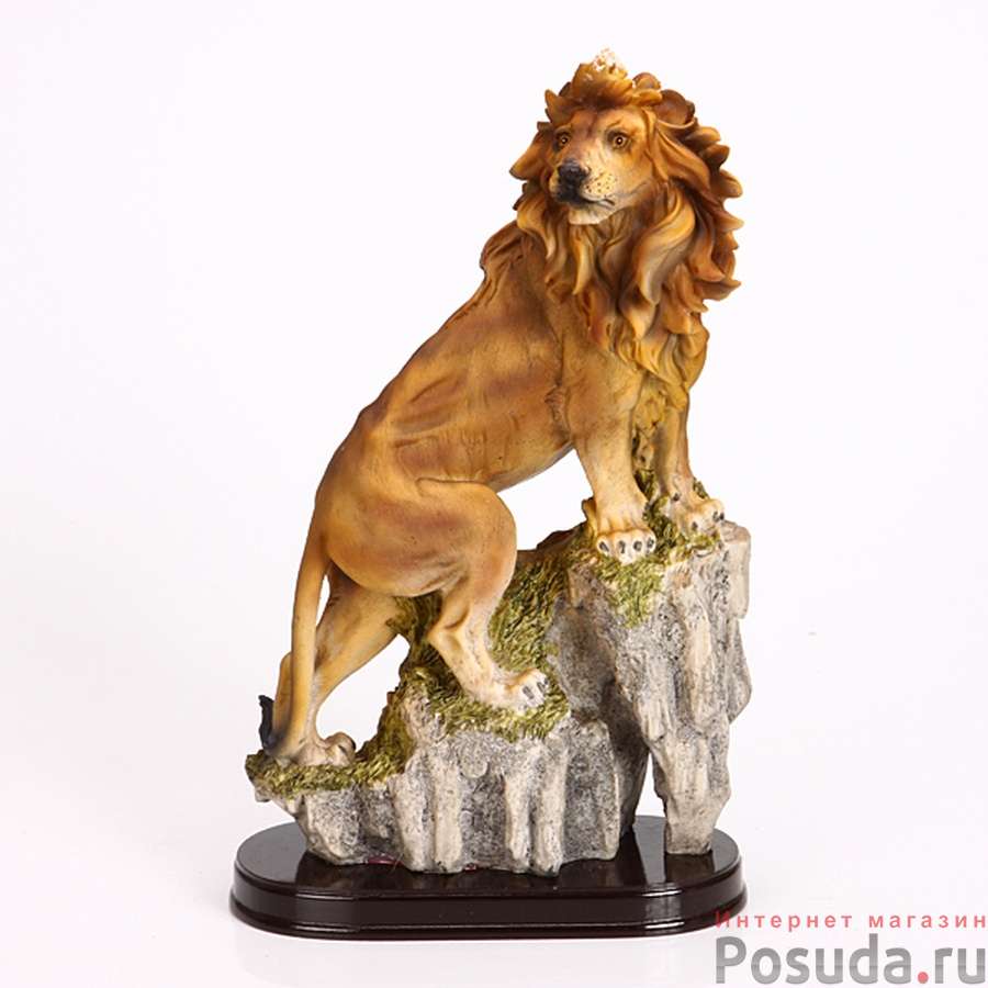 ФИГУРКА "ЛЕВ" ВЫСОТА=31 СМ. ЦВЕТ.КАРТ.УПАК.