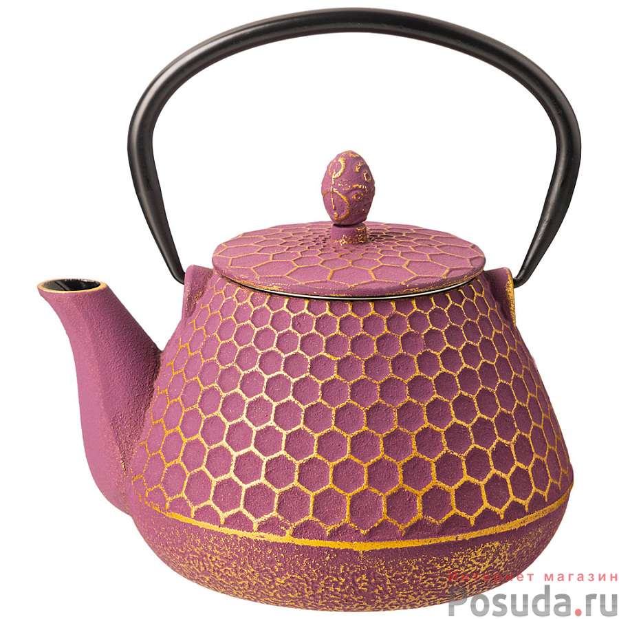 Заварочный чайник чугунный с эмалированным покрытием внутри 1000 мл