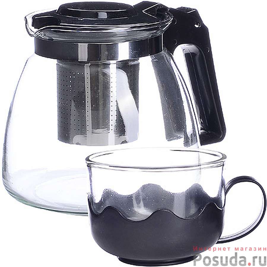 Набор.Заварник 950мл и 4 чашки 150мл.MB