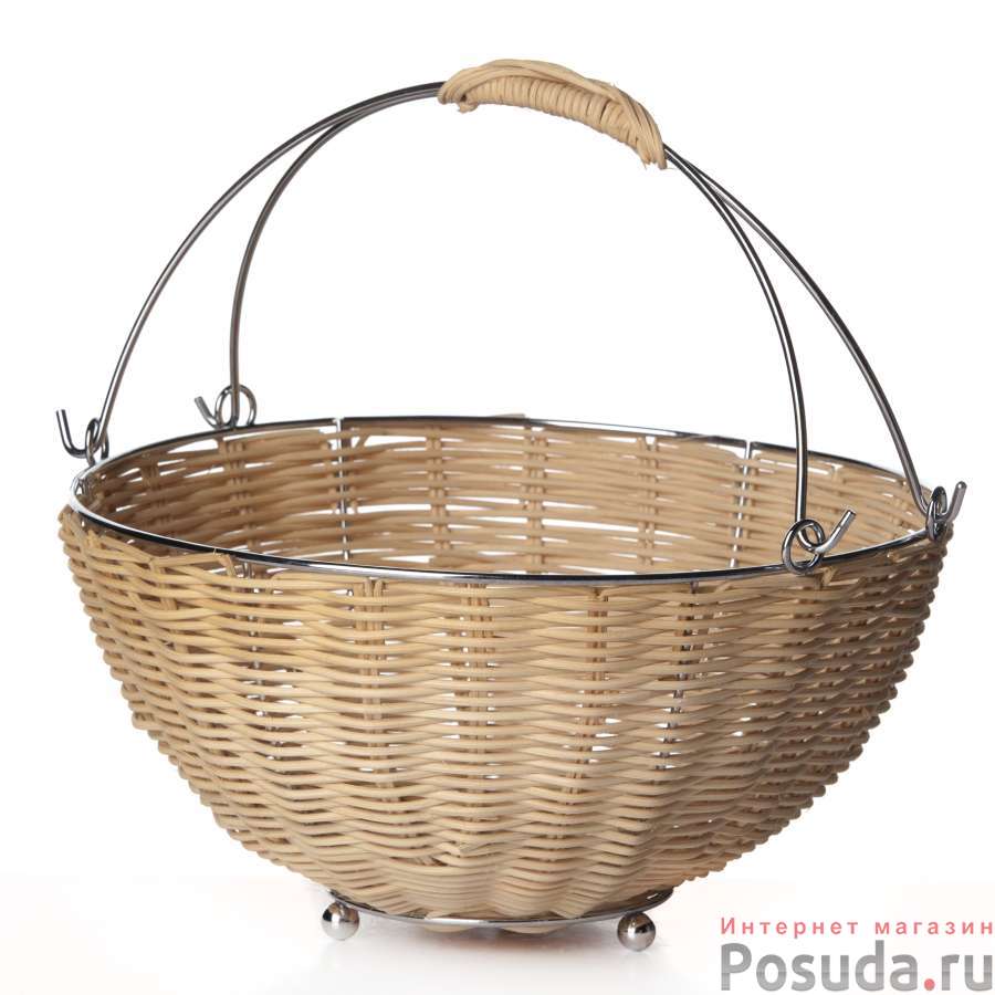 Фруктовница-корзина, диаметр 270 мм, высота 130 мм