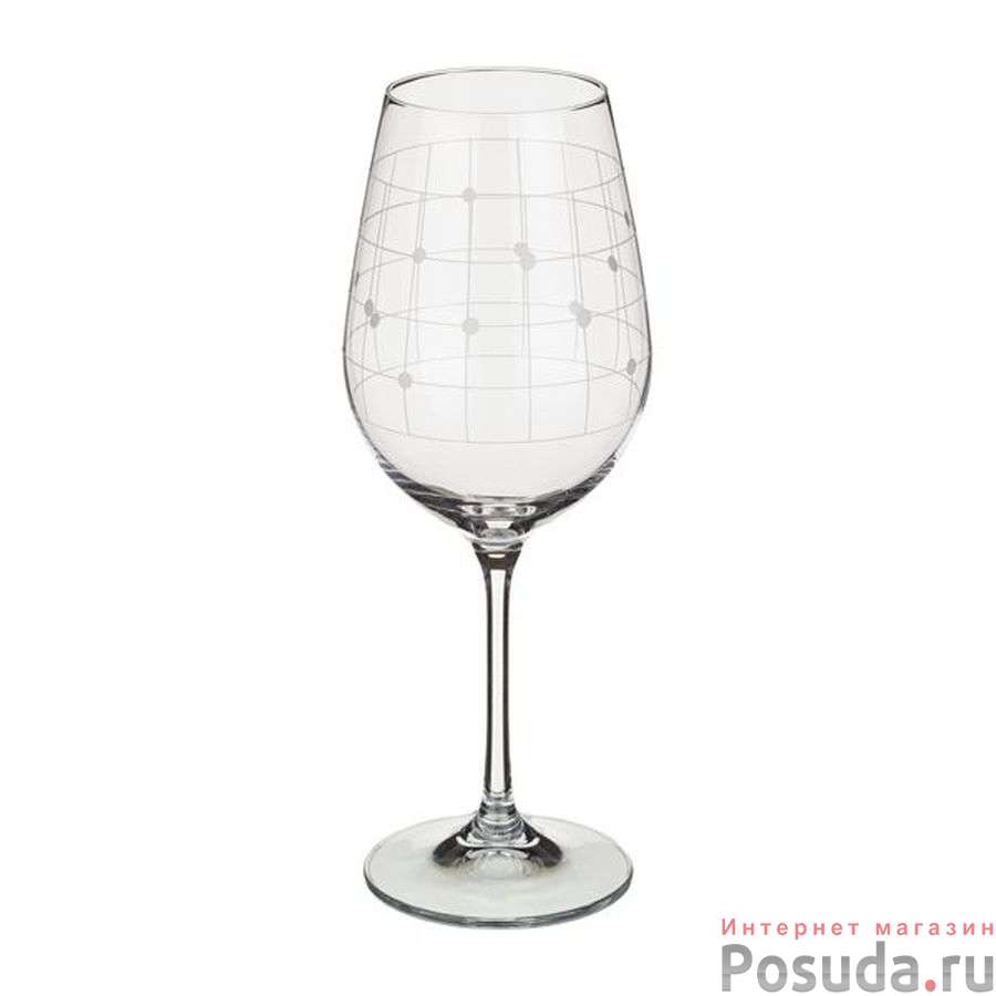 НАБОР БОКАЛОВ ДЛЯ ВИНА ИЗ 6 ШТ. "ВИОЛА МИКС" 450 МЛ В=24cм