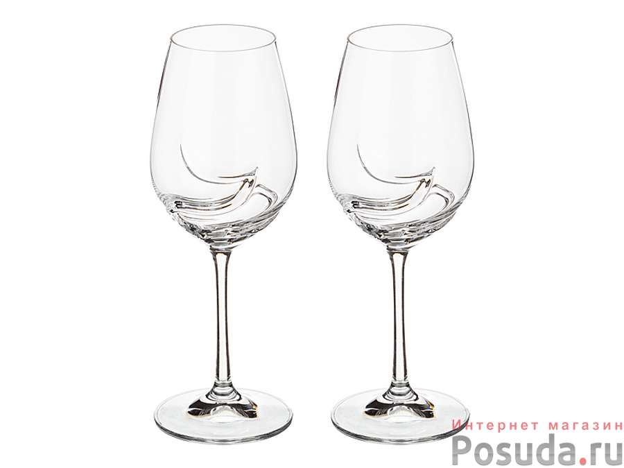 НАБОР БОКАЛОВ ДЛЯ ВИНА ИЗ 2 ШТ. "TURBULENCE" 350 МЛ.ВЫСОТА=22,5 СМ.