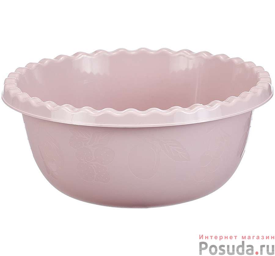 Миска круглая 8 л (чайная роза)