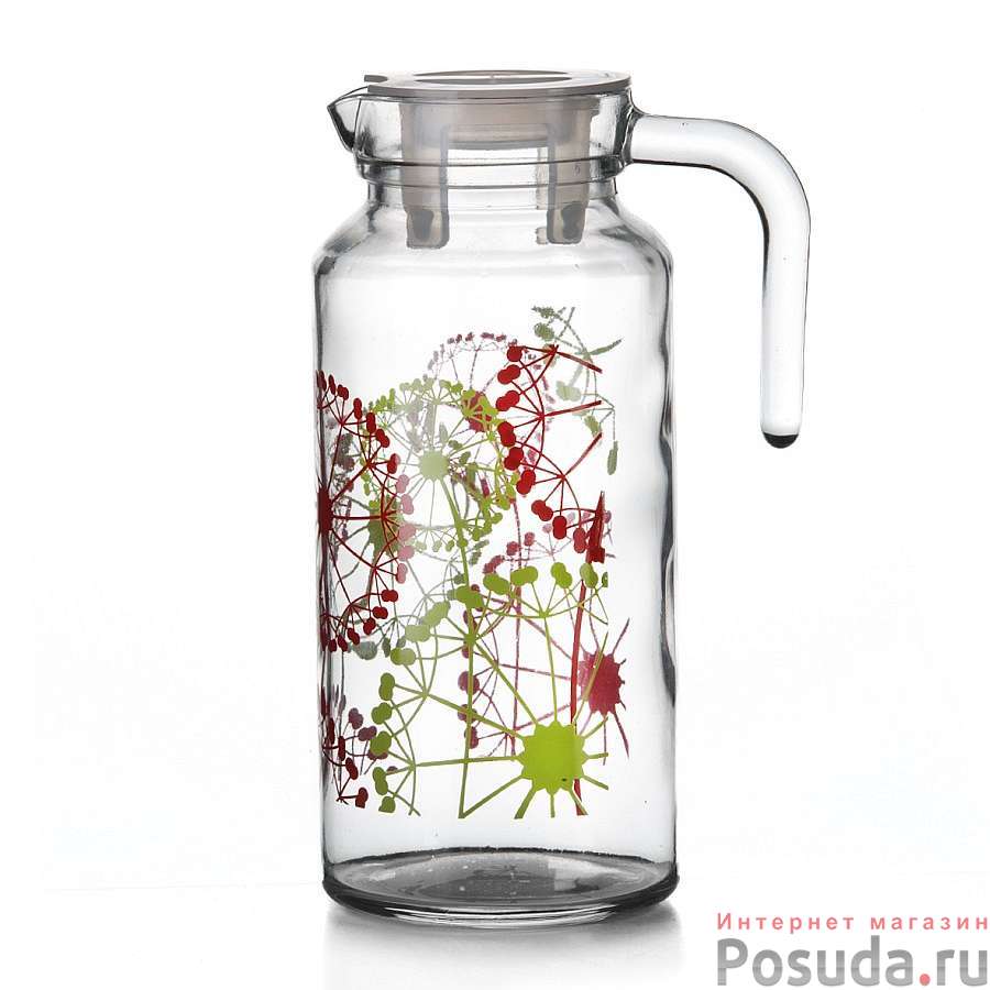 Кувшин БЭЙЗИК 1300 мл с пластиковой крышкой ФАЗЕНДА Pasabahce