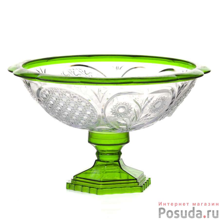 Ваза Хрусталь малая (прозр.-зел.)
