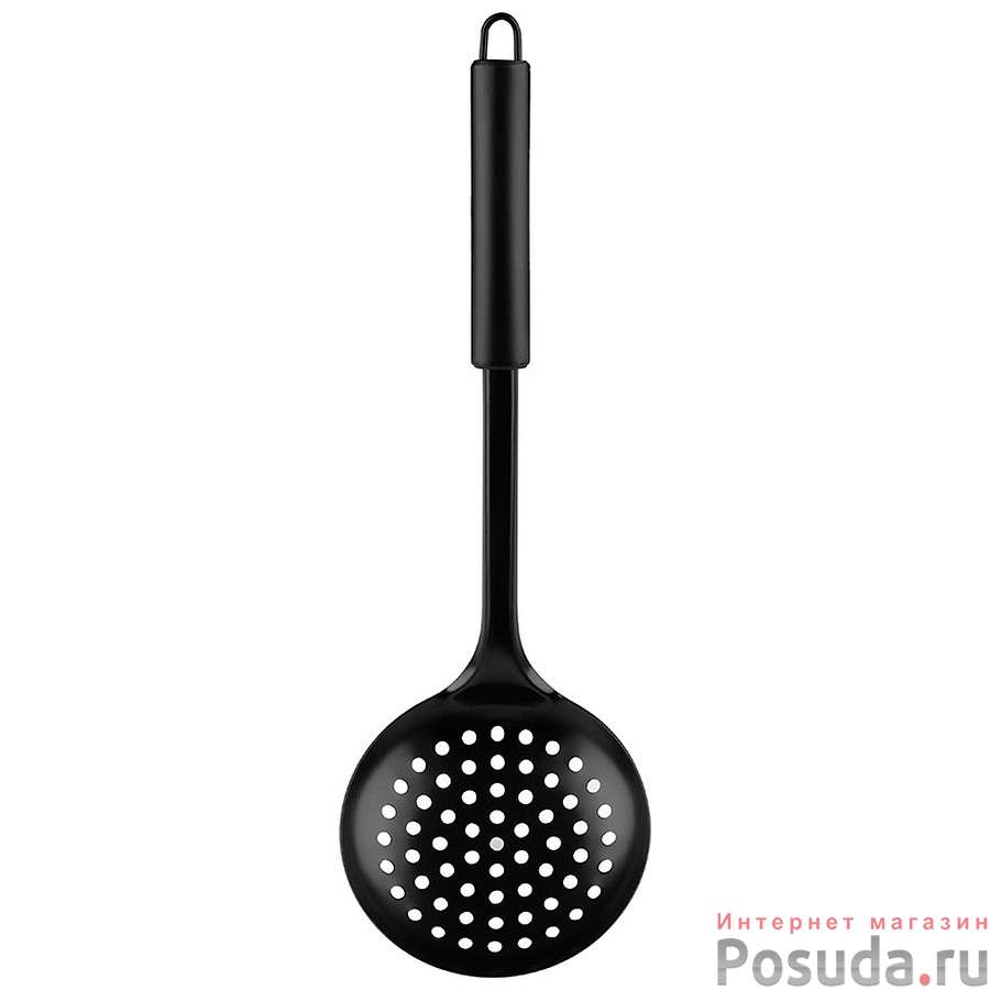 Шумовка CLASSICO NERO  из нержавеющей стали, цвет - черный, non-stick (раб часть)