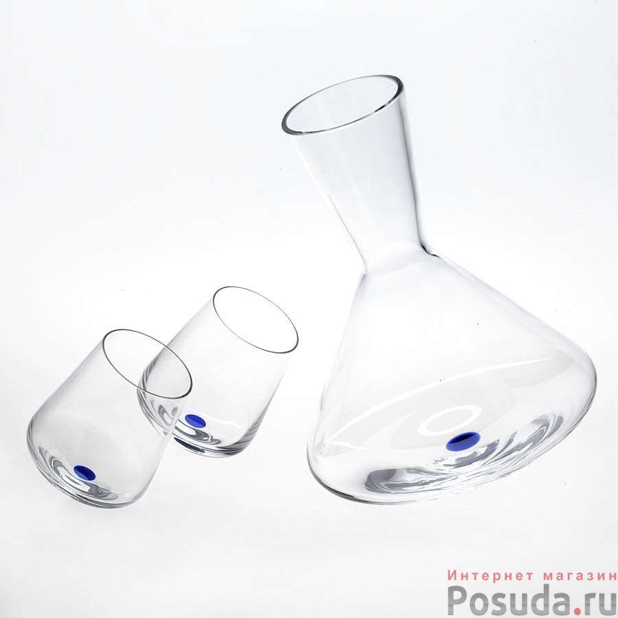 Набор для вина из 5 предметов (бутыль и 4 стакана)