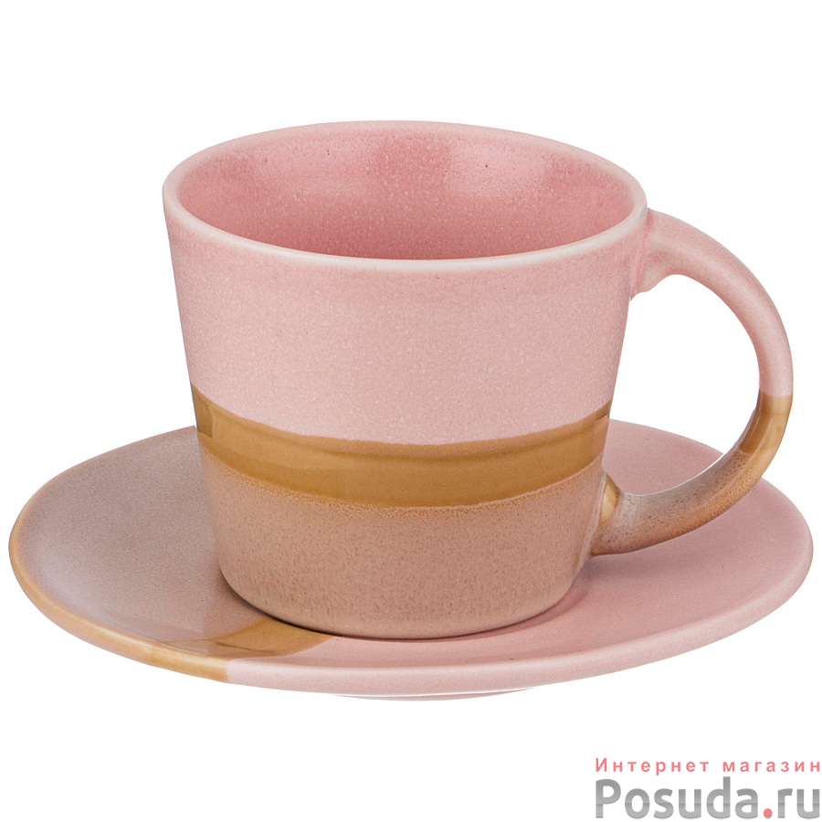Чайная пара bronco Sunset 275 мл розовая 