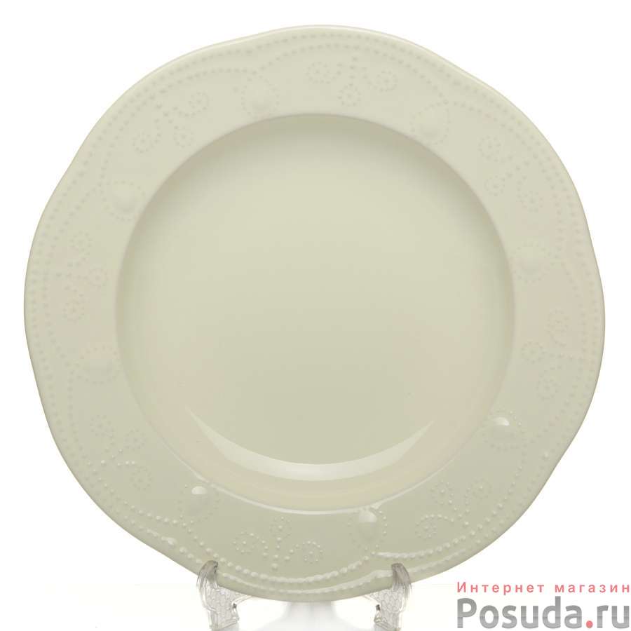 Тарелка глубокая Fulya 24 см слоновая кость