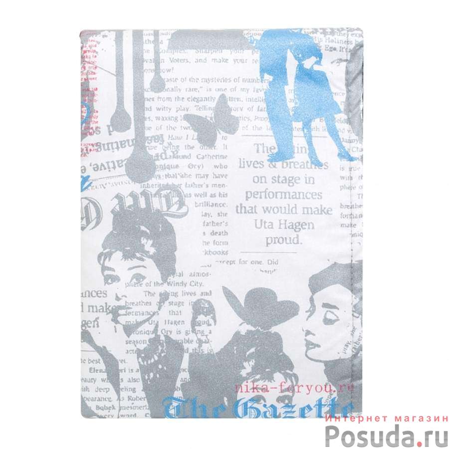 Чехол для гладильной доски НИКА 125х40см с поролоном антипригарный (цвет и рисунок в ассортименте)