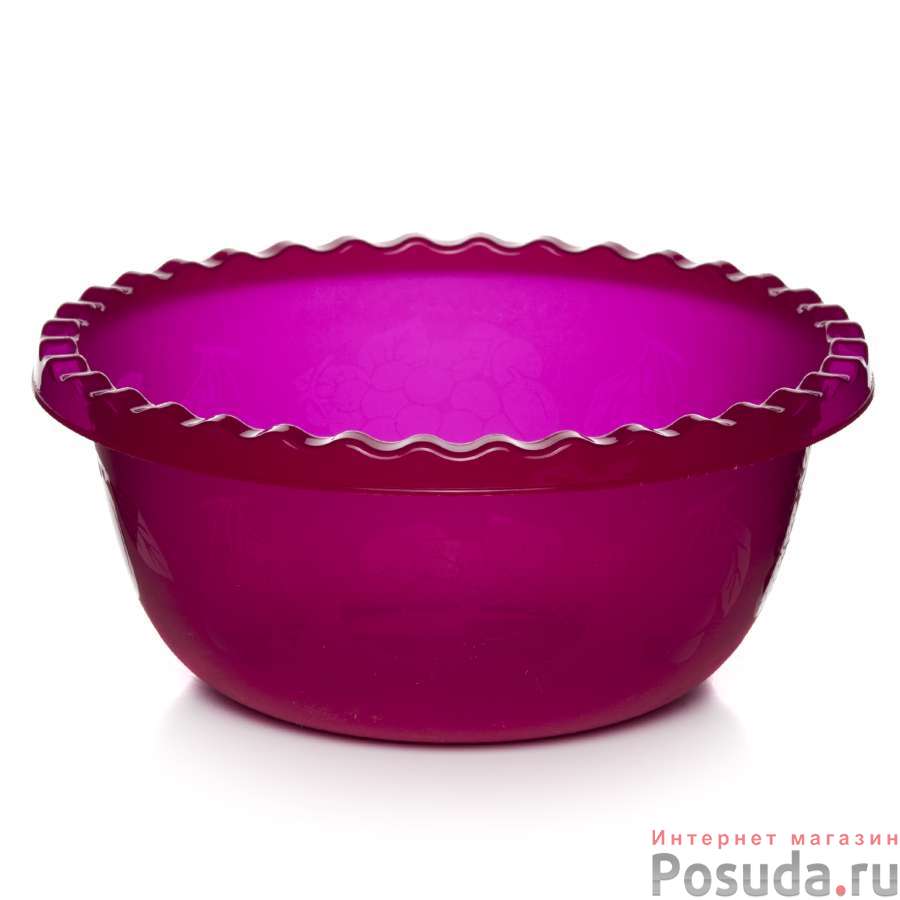 Миска круглая 3 л (малиновый)
