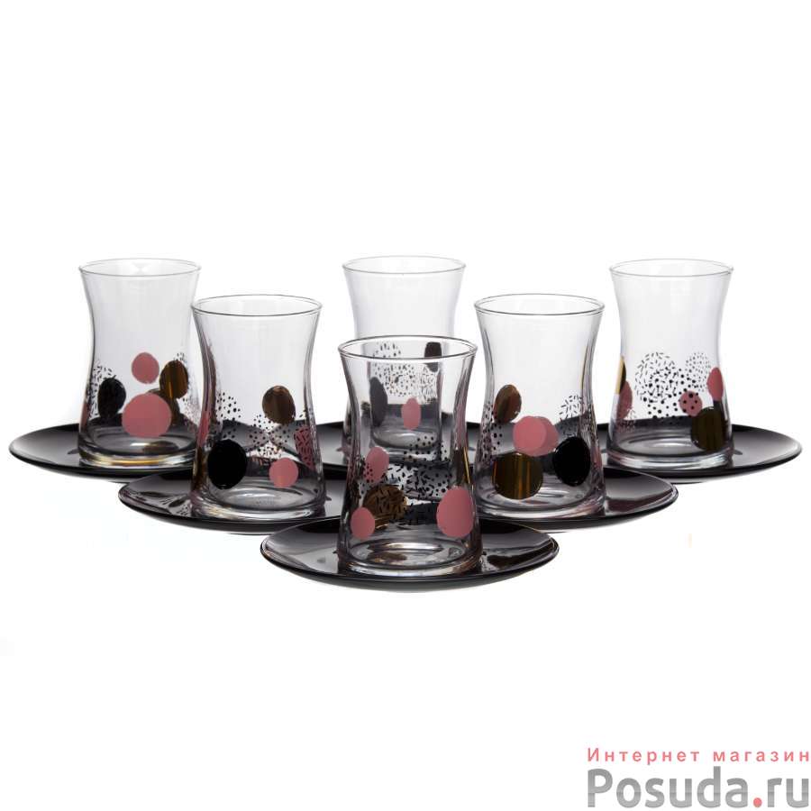 Чайный набор 6 пер. с рисунком