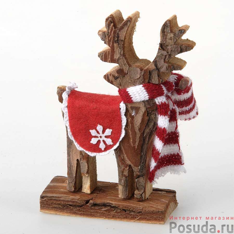 Фигурка декоративная House & Holder "Олень", высота 14 см