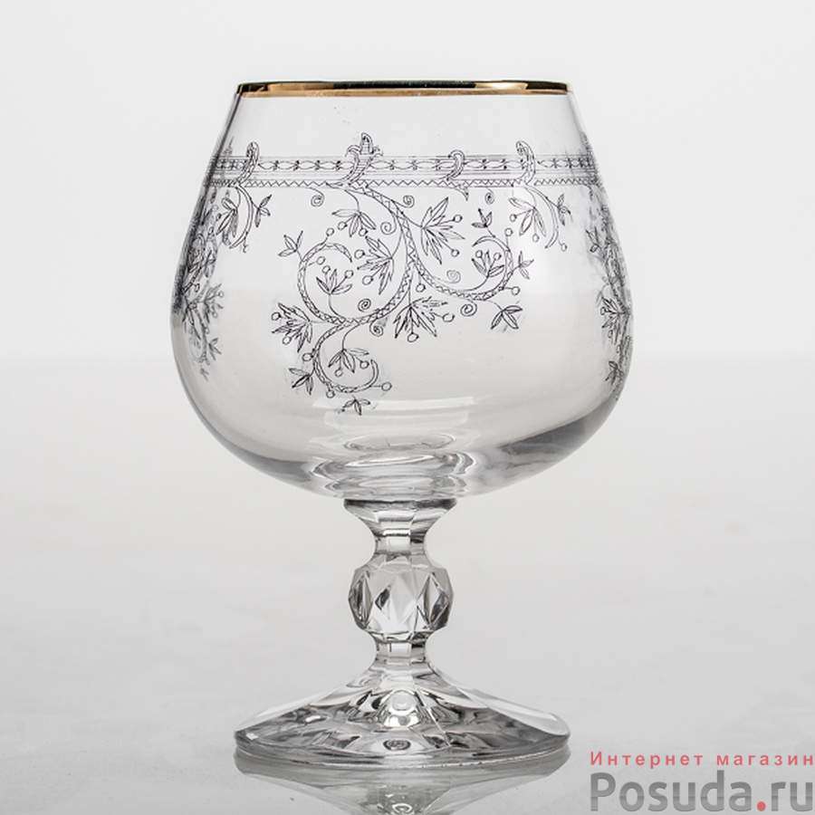 Набор бокалов для коньяка 6 шт Crystalite Bohemia Klaudie, 250 мл