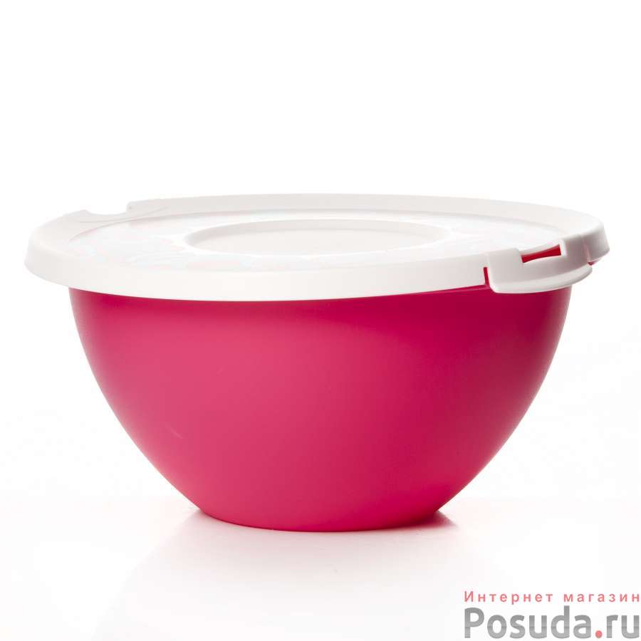 МИСКА с крышкой "Домашний" 2л (цвет в ассортименте)