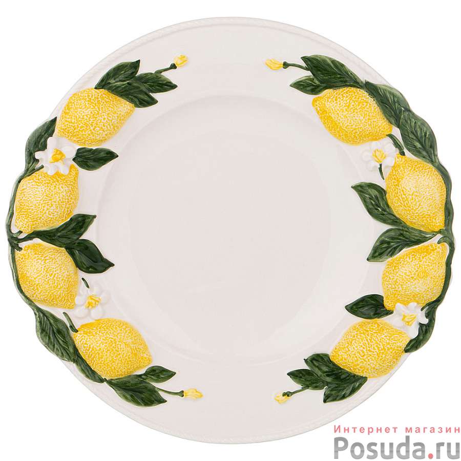 Блюдо круглое Лимоны диаметр 36см