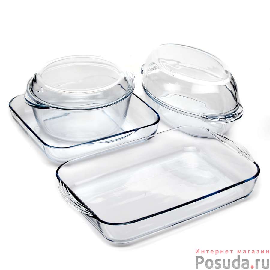 Набор кастрюль для запекания 6 пр.(2850+3150+3850+3500 мл)