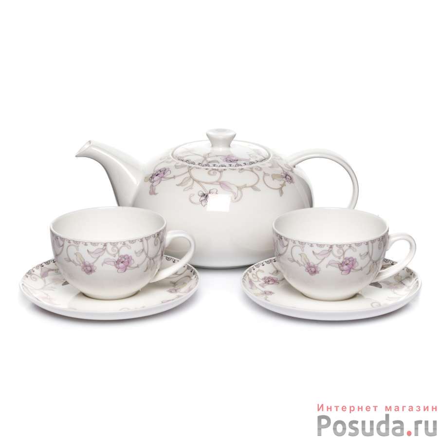 Чайный сервиз на 6 персон Royal Aurel "Нежность", 13 предметов