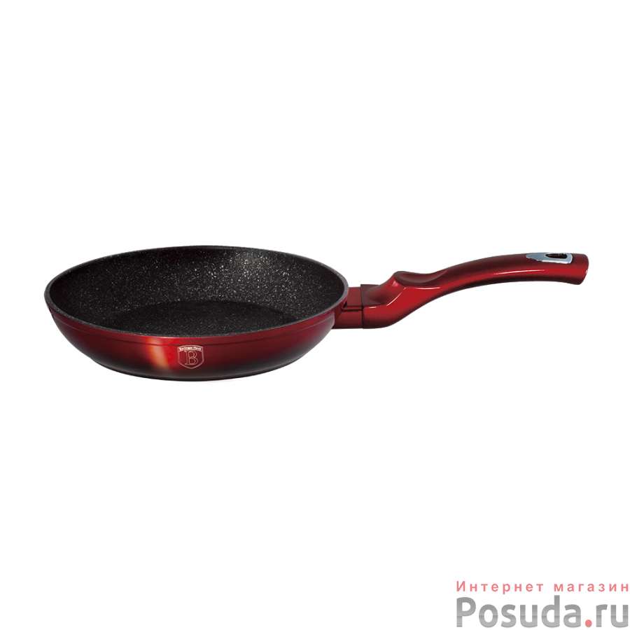 Сковорода 28 см Black-burgundy Metallic Line
