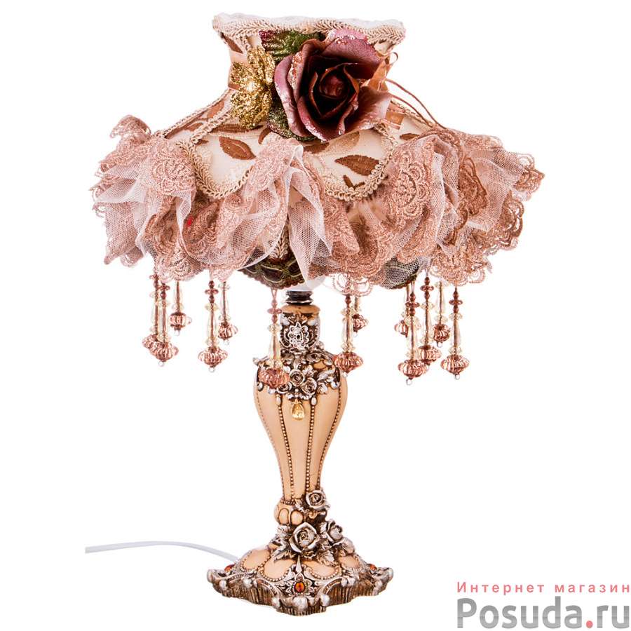 Светильник+абажур высота=40 см диаметр абажура=24 см 220 в 40 вт е27 комплект=2кор.