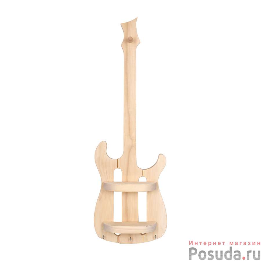 Полка - гитара, 80х26х10 см, липа