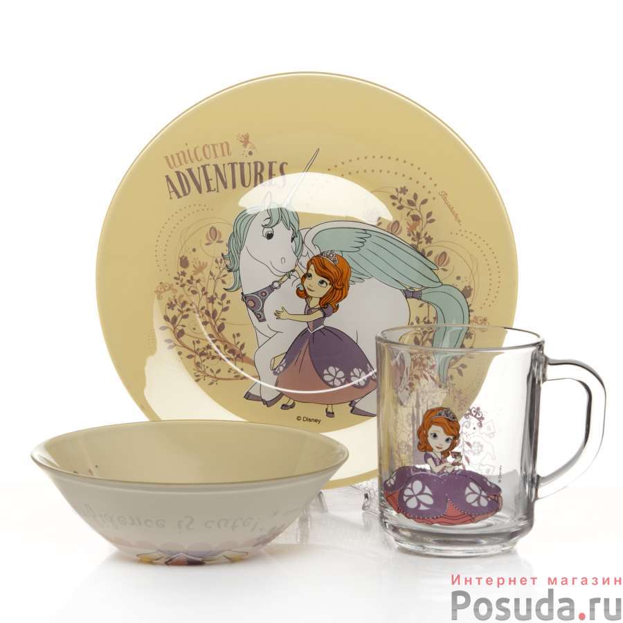 Набор детской посуды 3 пр. СОФИЯ ПРЕКРАСНАЯ