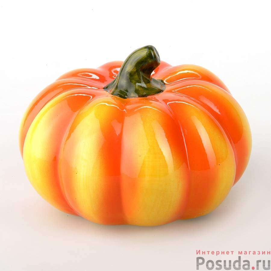 Фигурка дек. тыква 12,5*12,5*10 см