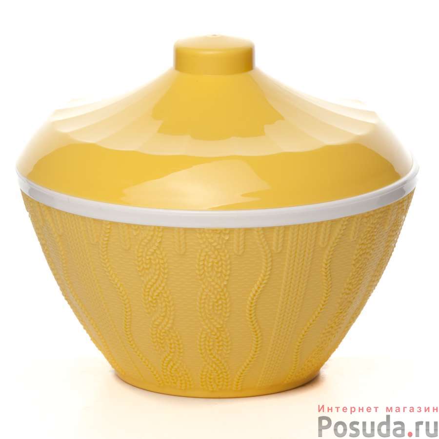Сахарница с крышкой Меланж 0,5 л (желтый)