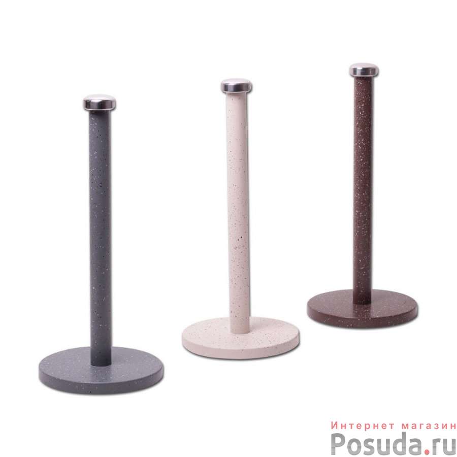 Держатель бумажных полотенец Ø5*34.5см из нержавеющей стали (серый мрамор, бежевый мрамор)