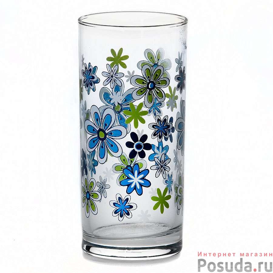 Стакан ГОЛУБЫЕ ЦВЕТЫ 290 мл