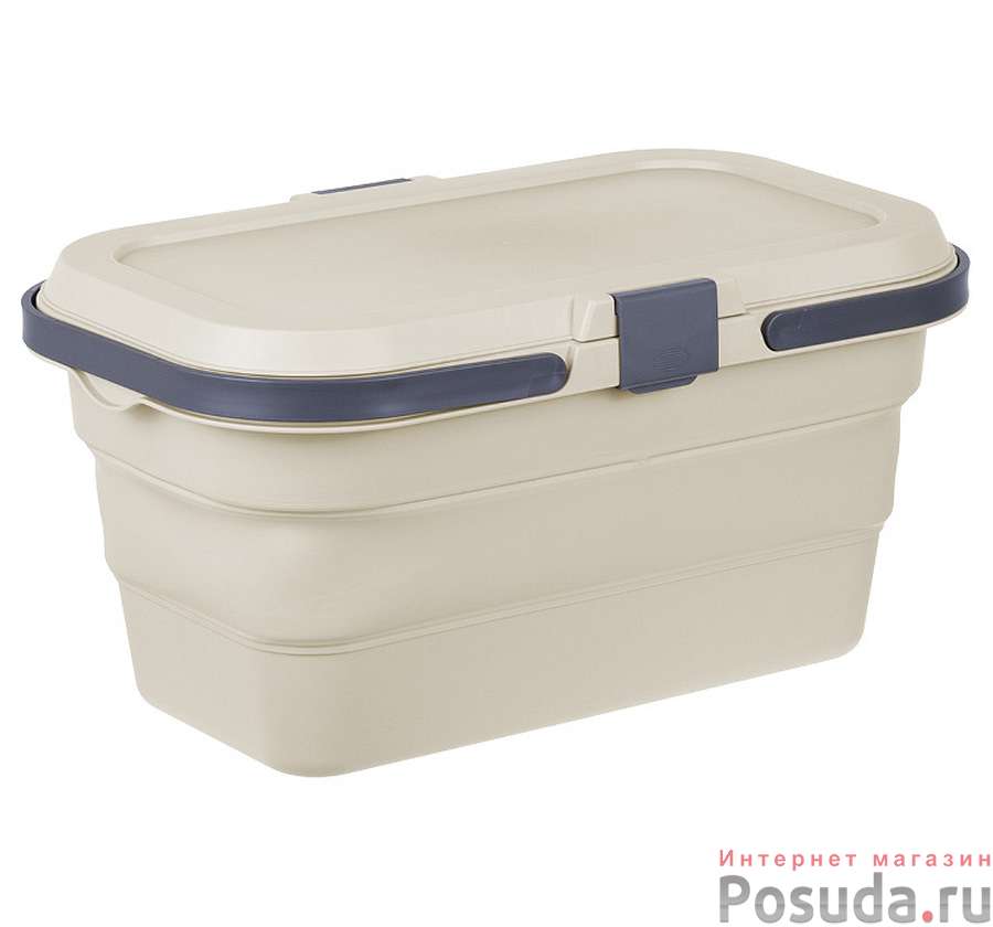 Корзина для пикника ФЛЕКС 16л складная Латте