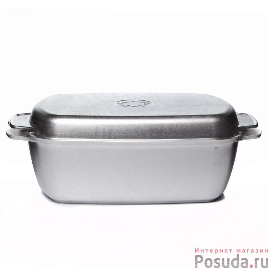 Гусятница литая 5,5л с крышкой алюмин.