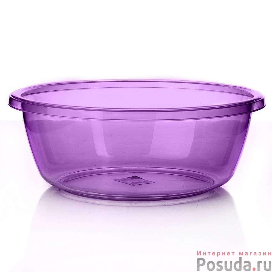 Миска круглая прозрачная, объем 1,7 л