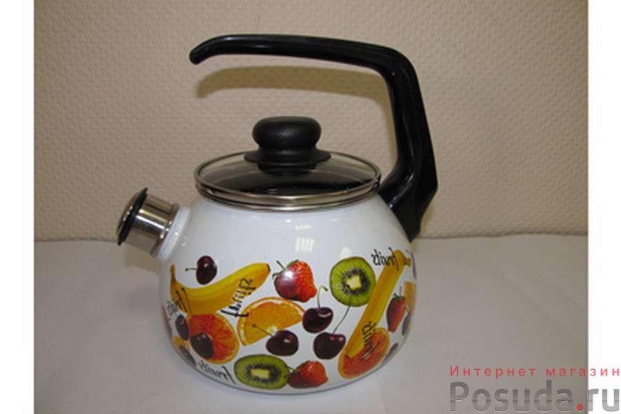 Чайник 2,0л сферический со свистком Fruits Vitross