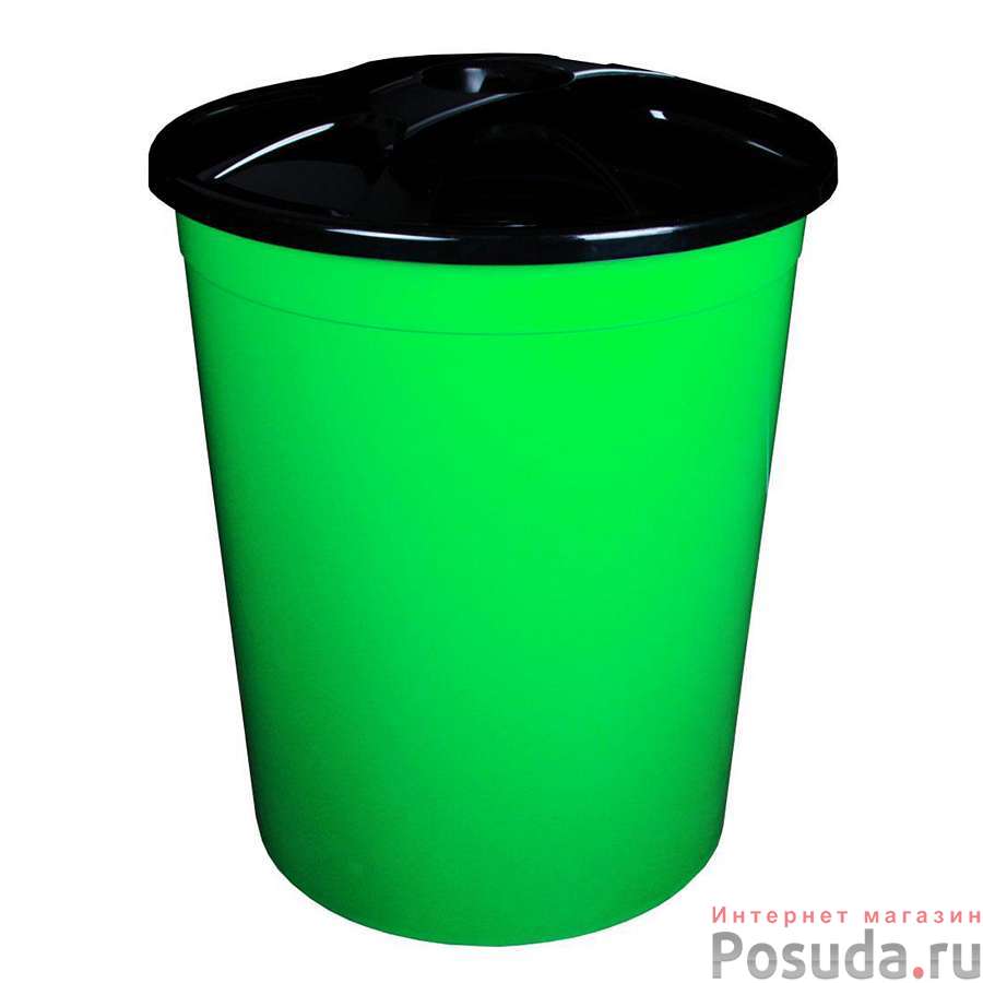 Бак с крышкой универсальный 225 л (зеленый)