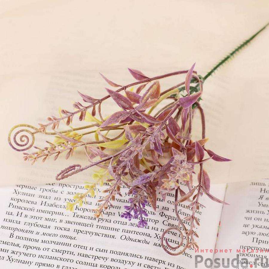 Букет "Завитки" двухцветный, 15 см (цена за 1 шт, фасовка 5 шт) микс 2803097