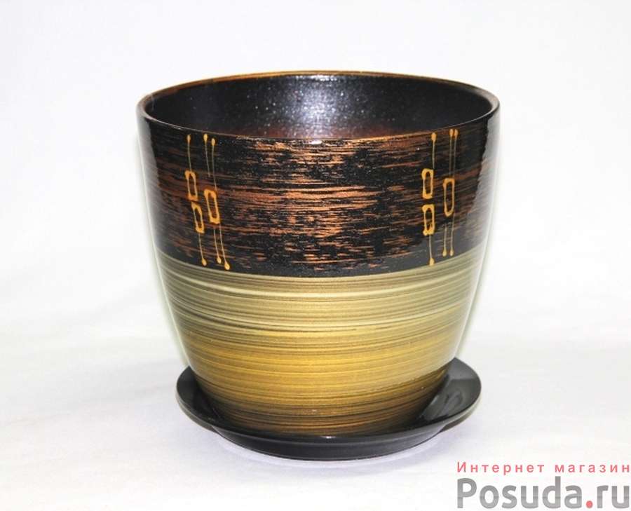 Горшок Бутон РИТМ бронза 3,8л. EB 16/3