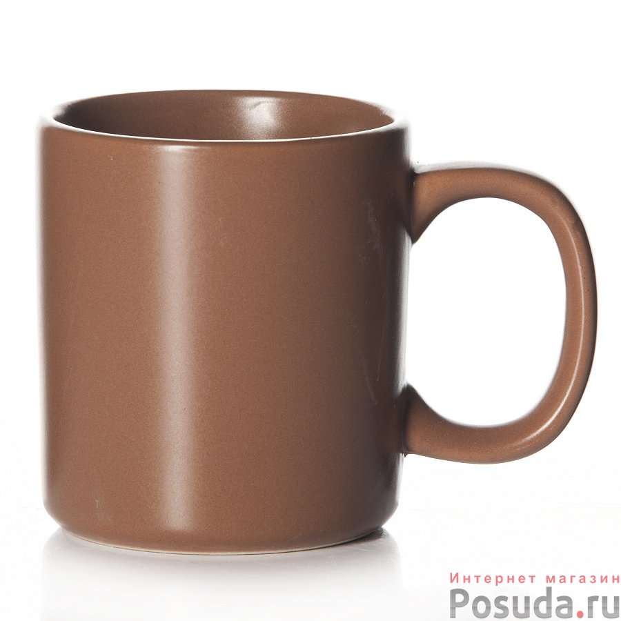Кружка коричневая, объем 300 мл