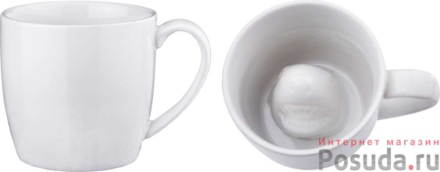 Кружка-прикол На дне-акула 300 мл.8,5*12 см.