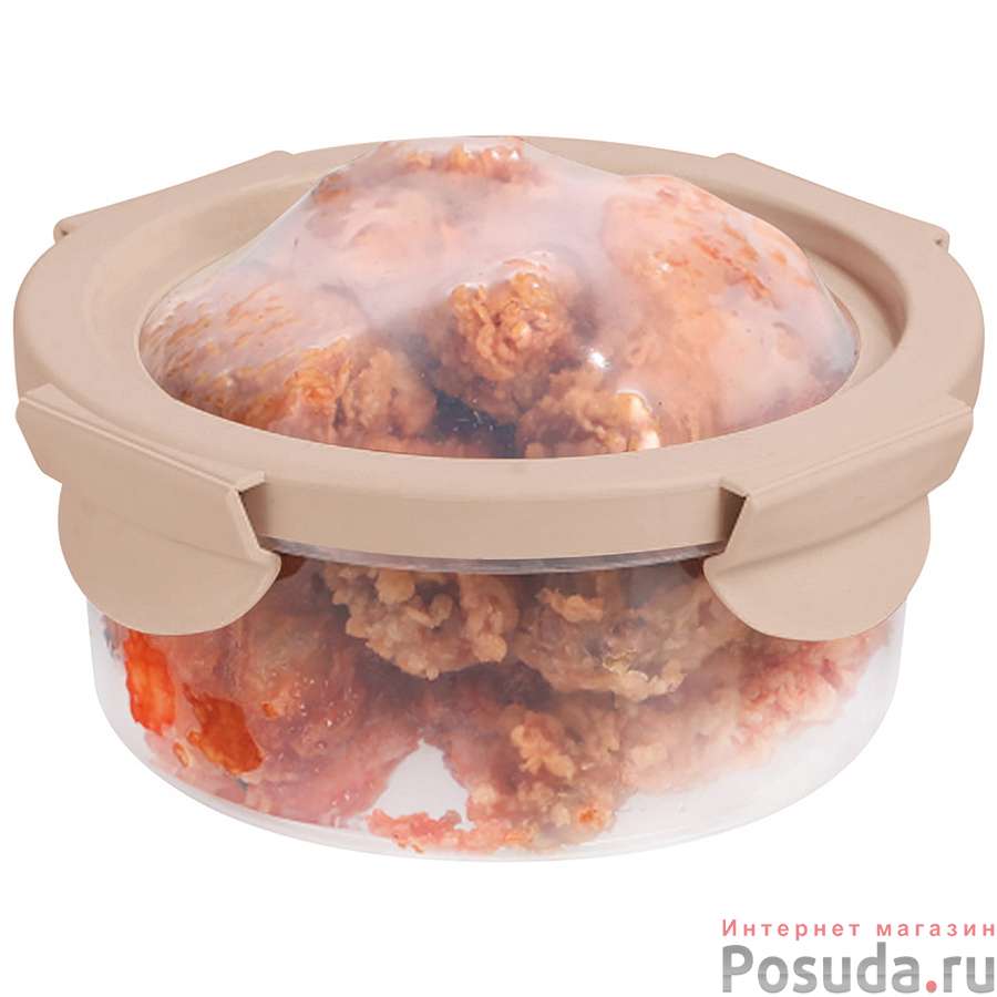 Контейнер пищевой круглый с эластичной крышкой UNICO, 500 мл