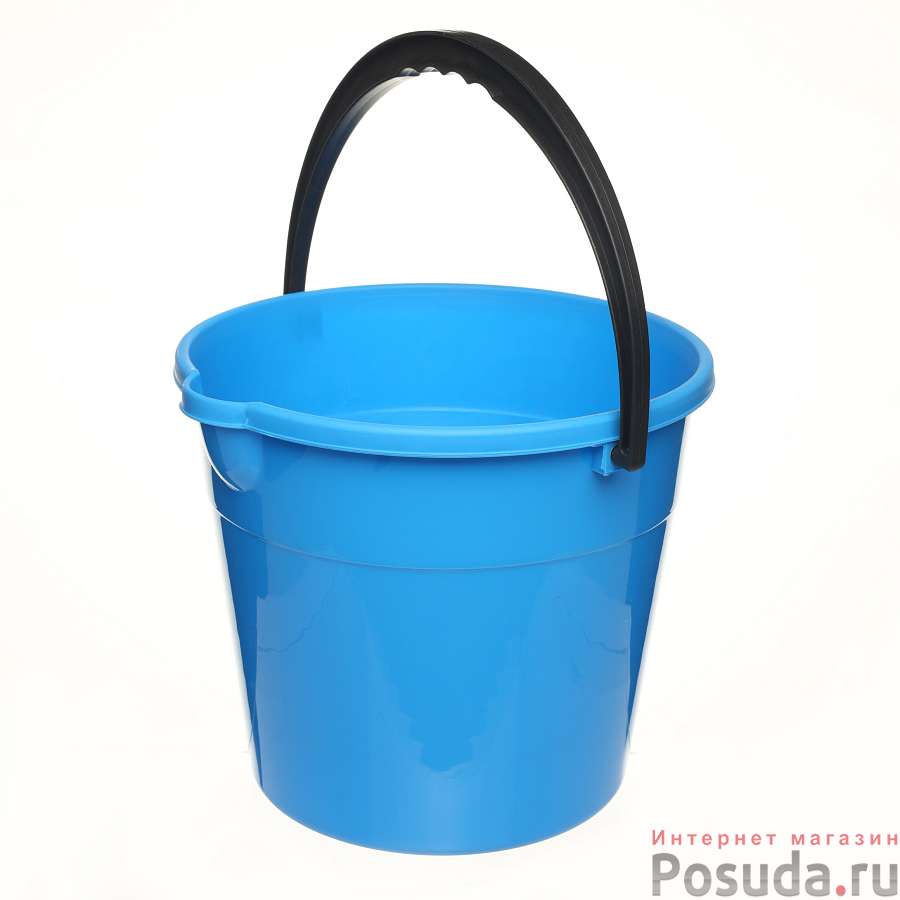Ведро 10л КЛАССИКА с носиком  (цв. голубой)